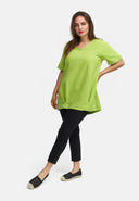 Long shirt made of linen in balloon silhouette 'Venti'