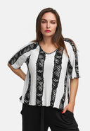 Boxy shirt made of lightweight viscose stretch 'Sovana'