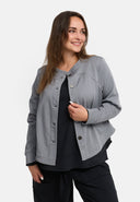 'Juline' Blouse Jacket – Denim with Stretch, Feminine & Modern