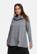 'Juline' Shirt – Denim with Stretch in Flowing A-Line