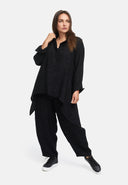 Wide Pants with Structured Pattern 'Noira'