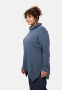'Vella' Strickpullover – Weicher Baumwollmix mit Wollanteil & Rollkragen