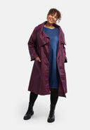 'Aubrielle' coat – cotton stretch, A-line