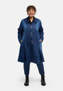 'Denira' Mantel – Denim, A-Linie, knielang