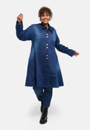 'Denira' coat – denim, A-line, knee-length