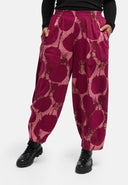 'Oria' trousers – cotton stretch, balloon shape