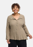 'Marella' Bluse – Baumwollmix, Strukturstoff