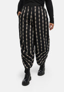 'Karena' trousers - cotton stretch, striped look