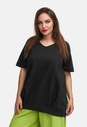 Long shirt made of linen in balloon silhouette 'Venti'