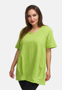 Long shirt made of linen in balloon silhouette 'Venti'