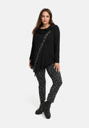 'Seriva' Tunic – A-Line with Shawl Collar & Diagonal Panel