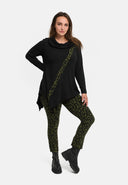 'Seriva' Tunic – A-Line with Shawl Collar & Diagonal Panel