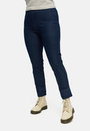 'Amira' Pants – dark denim, tapered leg & super stretch