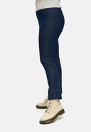 'Amira' Pants – dark denim, tapered leg & super stretch