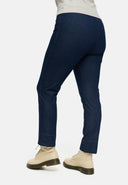 'Amira' Pants – dark denim, tapered leg & super stretch