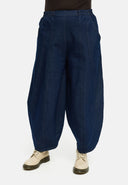 'Amira' Pants – balloon, dark denim & super stretch