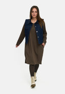 'Amira' Vest – dark denim, casual & with stretch