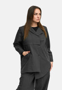 'Cleo' blouse jacket – buttonable, casually wide, shapely lines