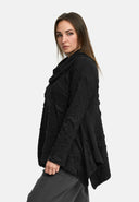 'Brunel' Tunic – short form, nobly textured & shirt collar