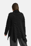 'Brunel' Tunic – short form, nobly textured & shirt collar