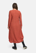 Dress in A-line with Gathering 'Ferina'