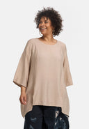 'Alessia' tunic – bamboo viscose, A-line, pointed hem