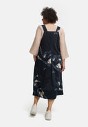 'Velisse' pinafore dress – cotton stretch, midi