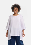'Alessia' tunic – bamboo viscose, A-line, pointed hem