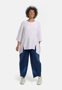'Alessia' tunic – bamboo viscose, A-line, pointed hem