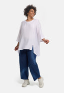 'Alessia' tunic – bamboo viscose, A-line, pointed hem