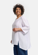 'Alessia' tunic – bamboo viscose, A-line, pointed hem
