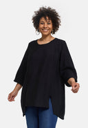 'Alessia' tunic – bamboo viscose, A-line, pointed hem
