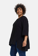 'Alessia' tunic – bamboo viscose, A-line, pointed hem