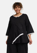 'Saria' Blouse – asymmetrical, light & natural