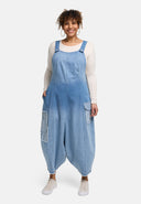 'Sky' Overalls – Premium Denim, Ombre & Patch Details