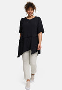 'Crissa' V-Neck Tunic – light, casual & figure-flattering