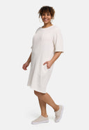 'Crissa' Dress – pleated, soft & figure-flattering