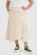 'Livia' Skirt – A-Line, asymmetric & elastic