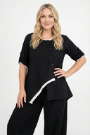 'Saria' Blouse – asymmetrical, light & natural