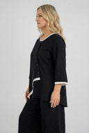 'Saria' Blouse – asymmetrical, light & natural