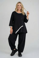 'Saria' Blouse – asymmetrical, light & natural