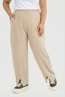 'Cotture' Knit Pants – Soft Touch, Stylish Cut & Airy
