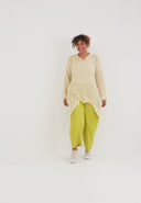 'Cotture' Knitted Shirt Long – A-Line in Airy Openwork Structure